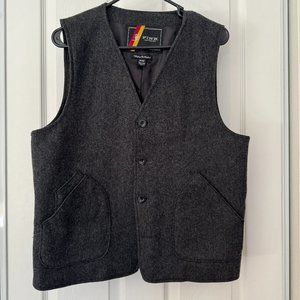 Button Wool Vest in dark gray (M)